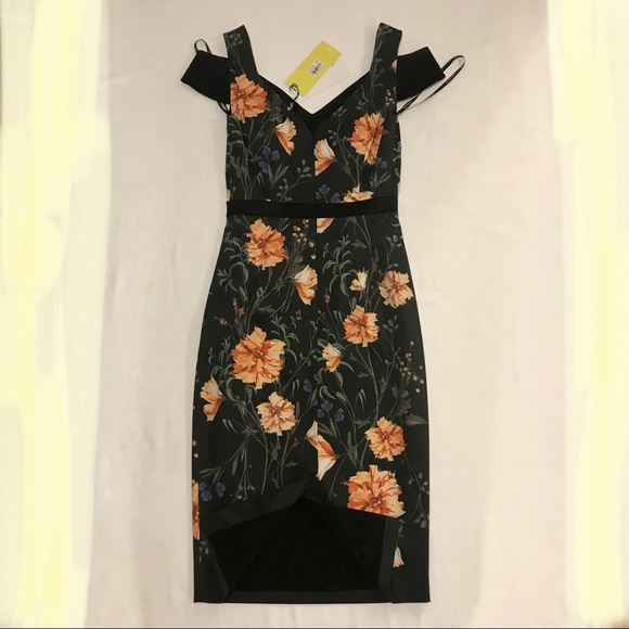 Karen Millen floral midi sheath dress. Size 2. NWT - Picture 8 of 12